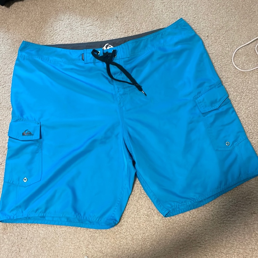 Blue quicksilver board shorts